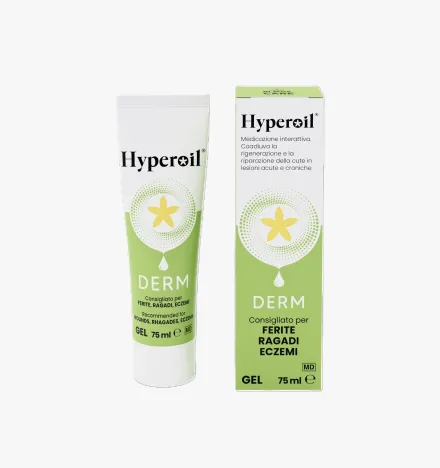 Hyperoil® DERM Gel for Wounds, Fissures, Eczema, and Skin Lesions 75 ml | RI.MOS. CARE