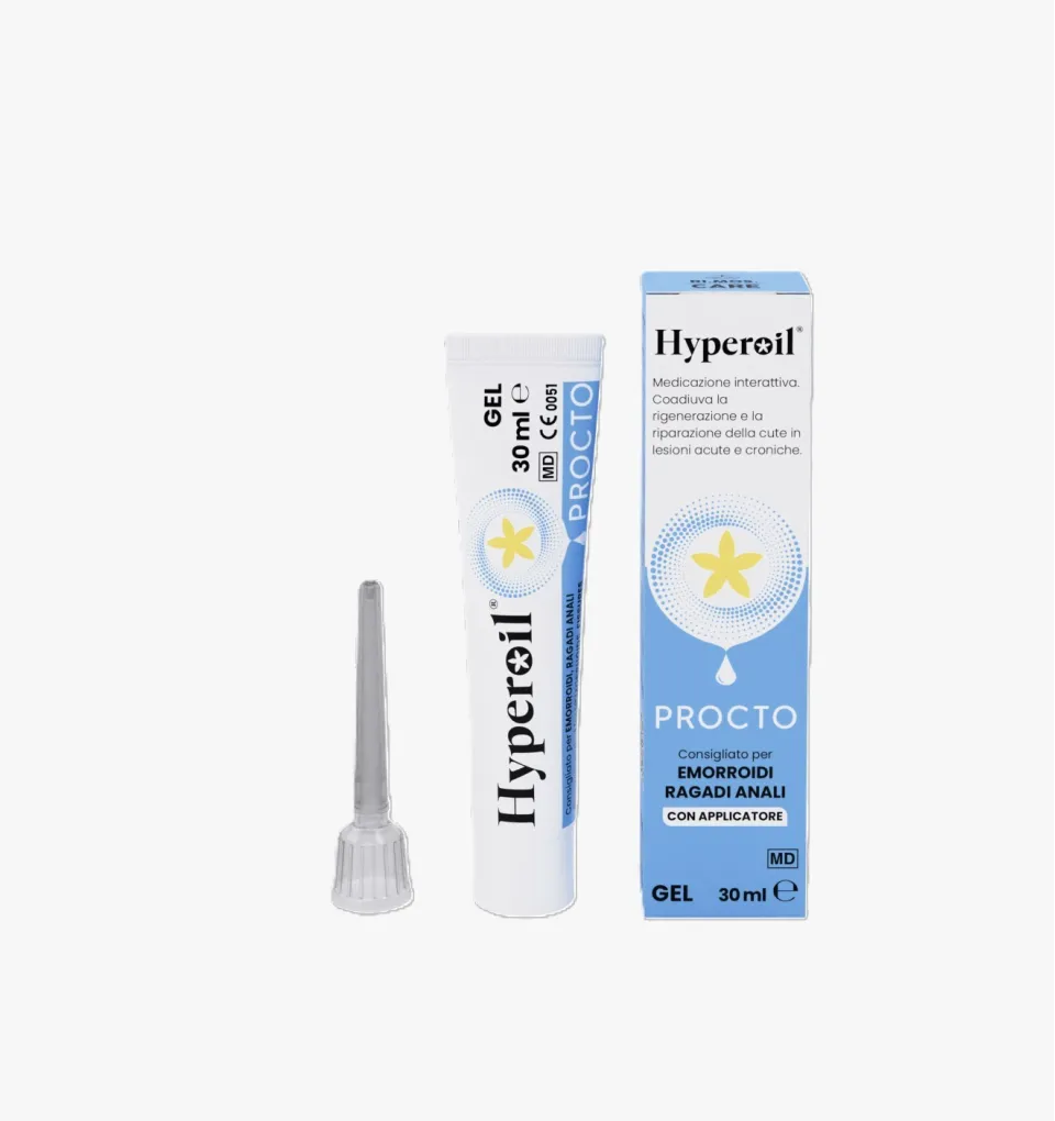 Hyperoil® PROCTO Gel per emorroidi e ragadi anali 30ml - Dispositivo Medico Hyperoil® PROCTO Gel per emorroidi e ragadi anali 30ml - Dispositivo Medico
