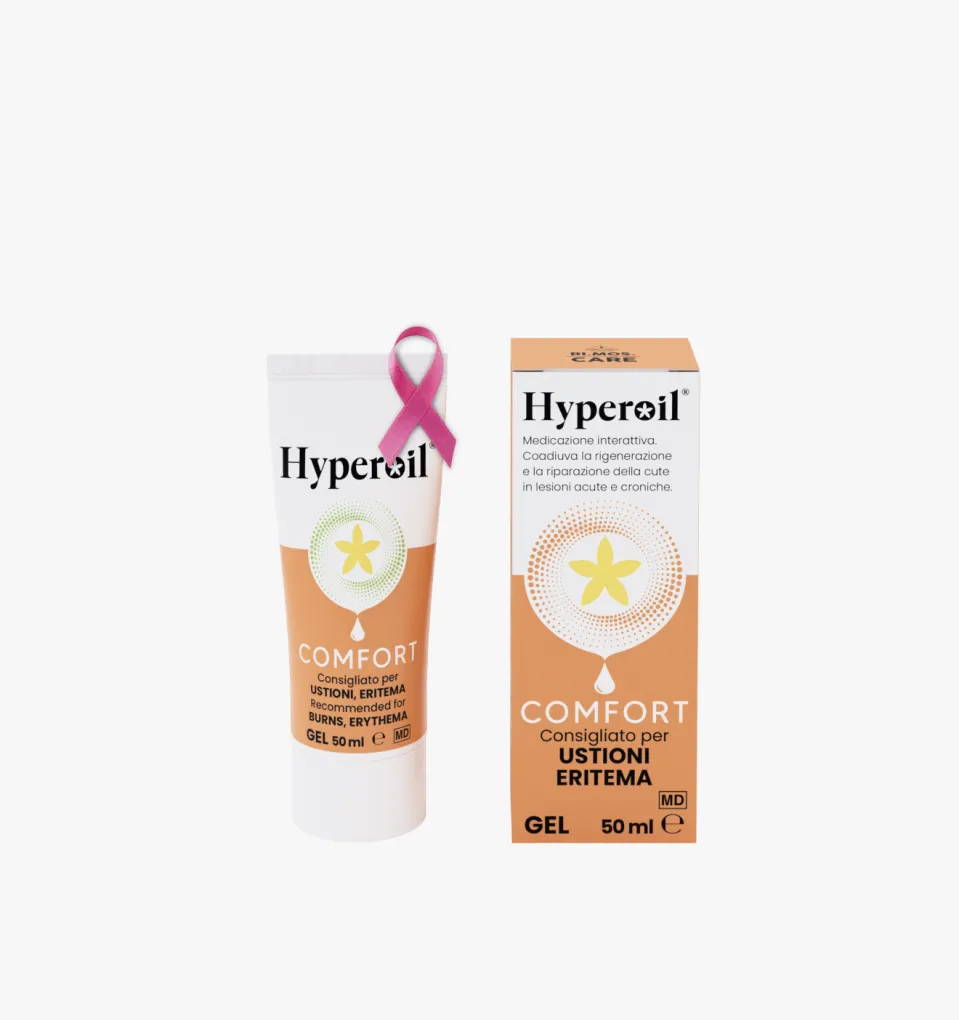 Hyperoil® COMFORT Gel per ustioni, scottature ed eritemi 50ml - Dispositivo Medico Hyperoil® COMFORT Gel per ustioni, scottature ed eritemi 50ml - Dispositivo Medico