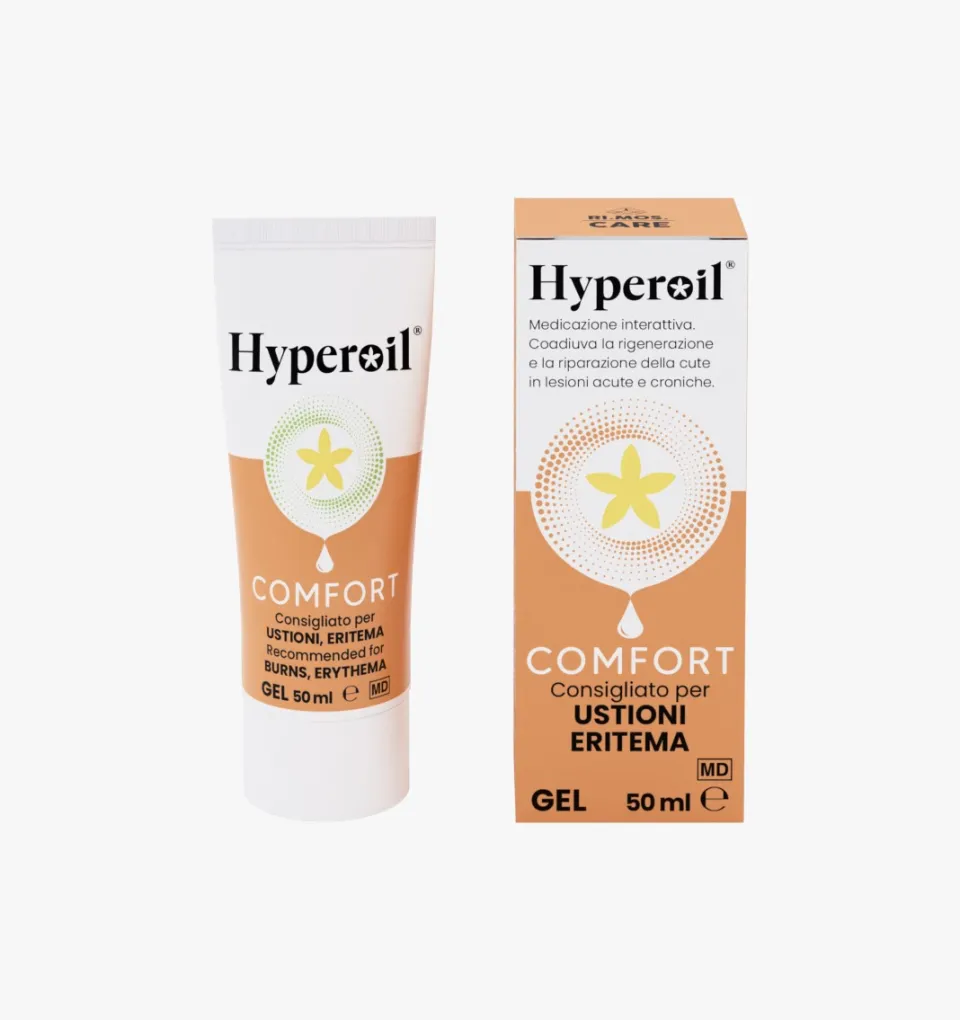 Hyperoil® COMFORT Gel per ustioni, scottature ed eritemi 50ml | RI.MOS. CARE